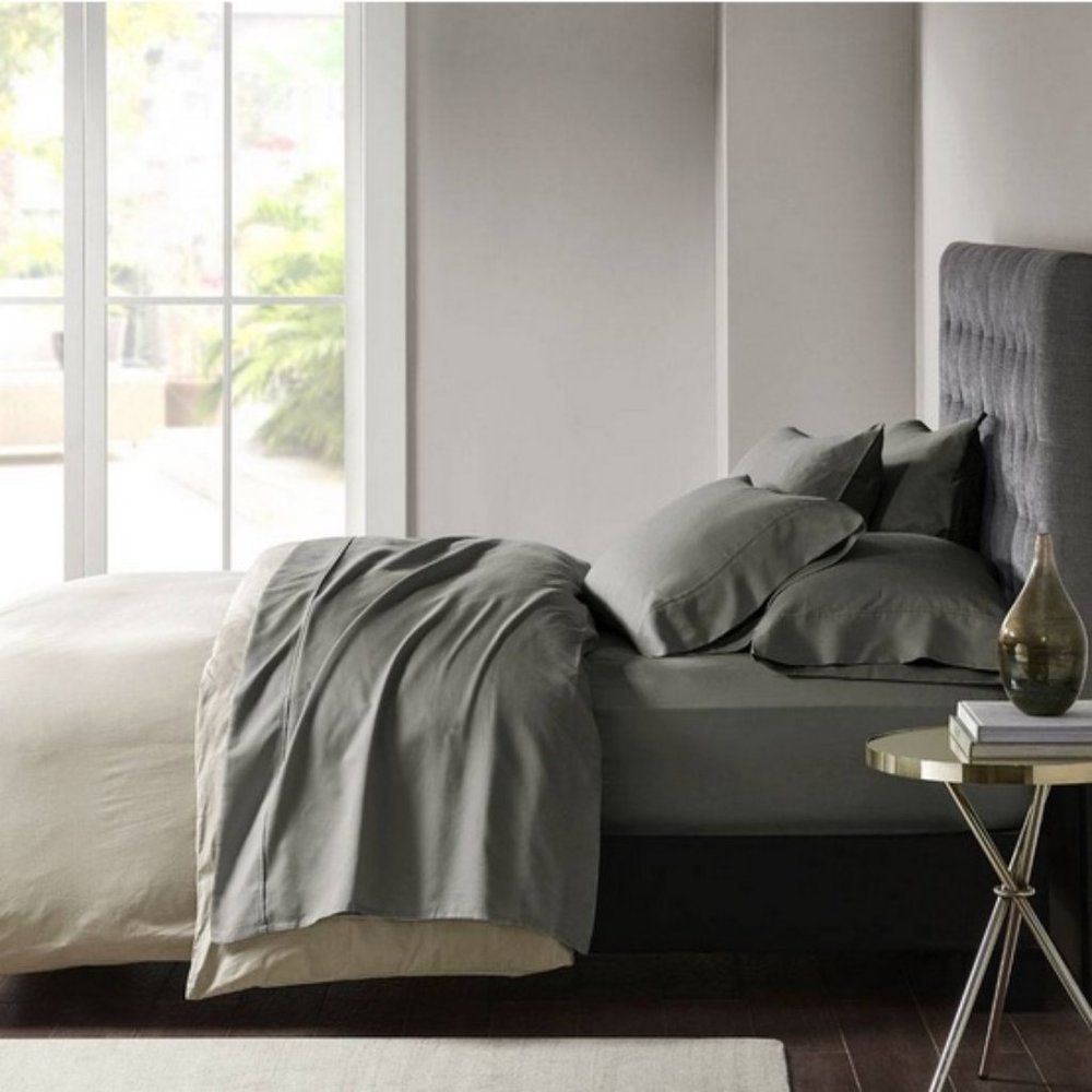Madison Park Sheet Set Cal King Charcoal
